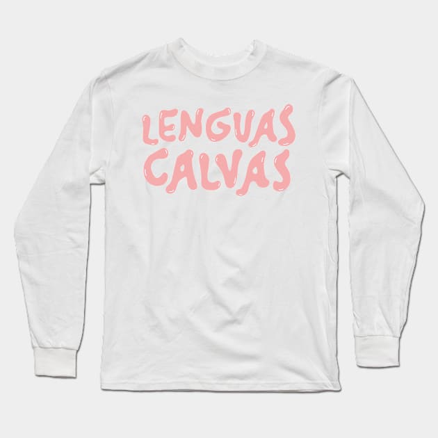 Logo Lenguas Calvas Long Sleeve T-Shirt by Shop Lenguas Calvas